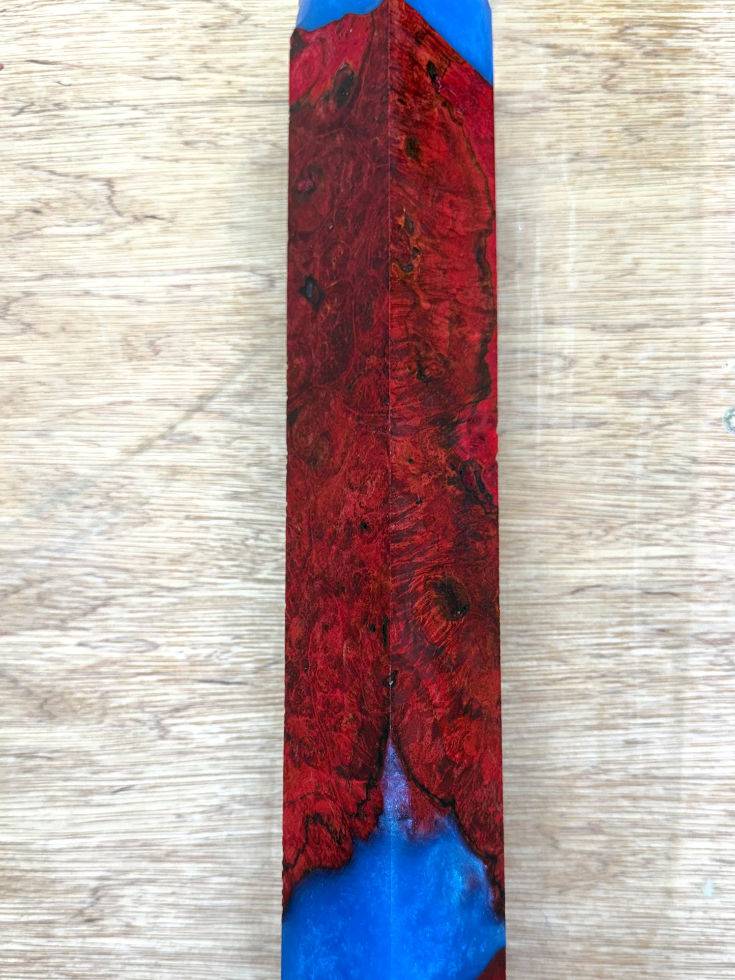 Stabilized Maple Burl 21” Hybrid XL Call / Cue Block