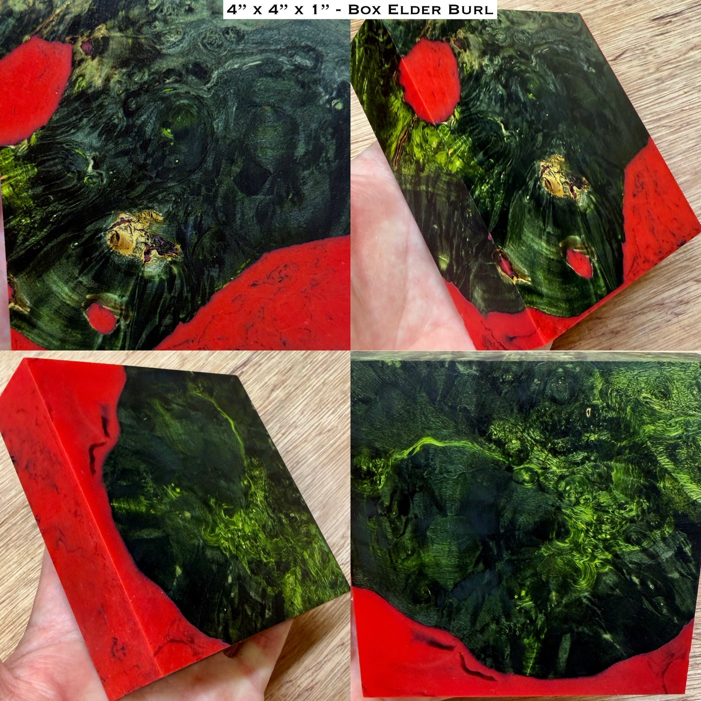 Stabilized Box Elder Burl Hybrid Turkey Pot Call Block