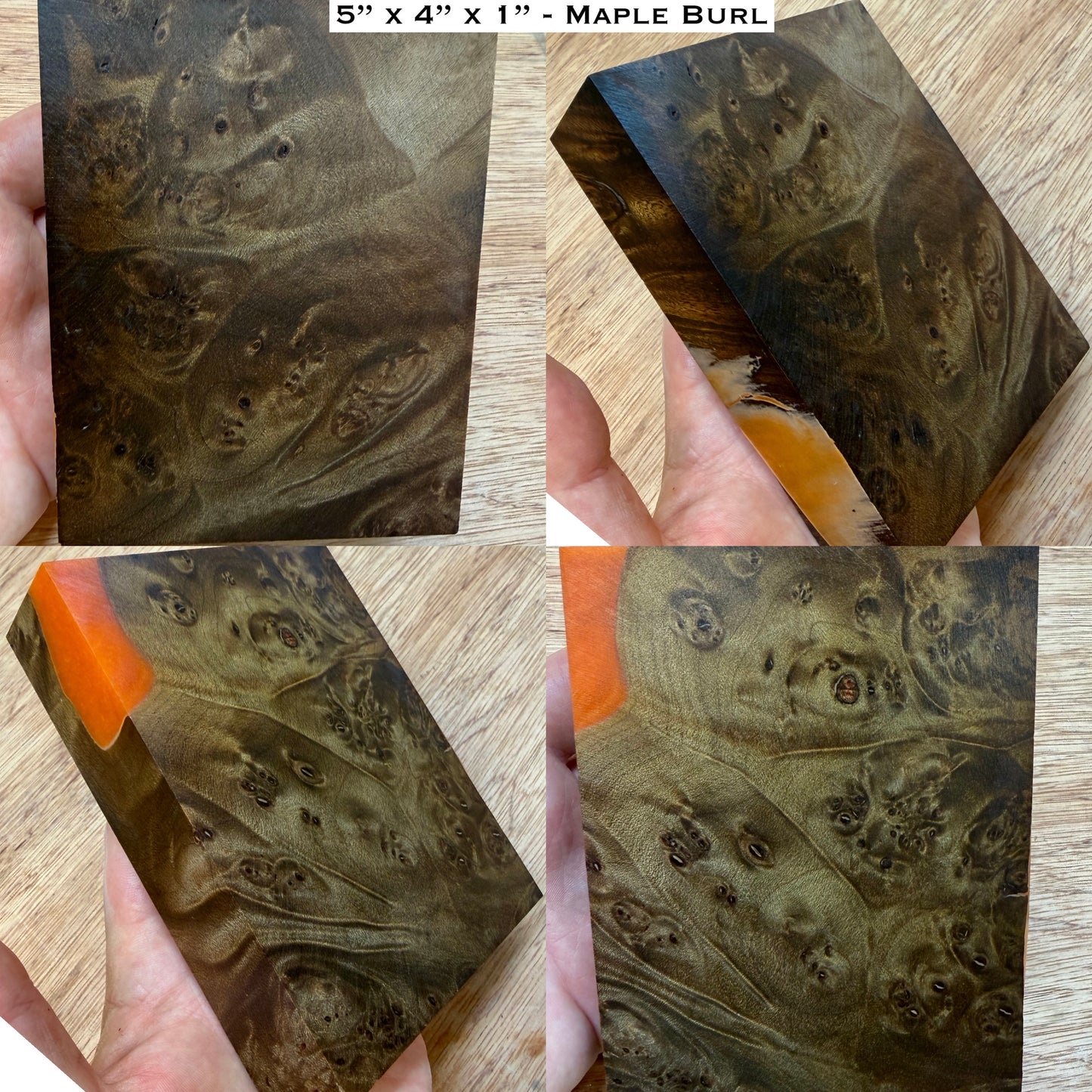 Stabilized Maple Burl Hybrid Turkey Pot Call / Striker Block