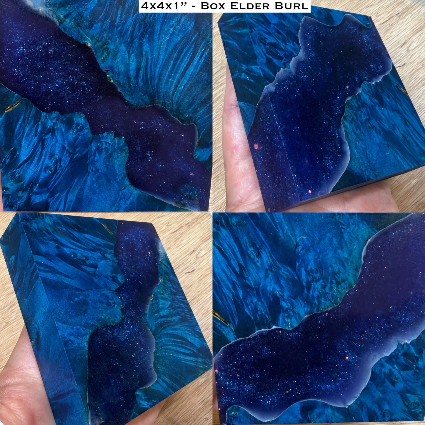 Stabilized Box Elder Burl Hybrid Turkey Pot Call Block