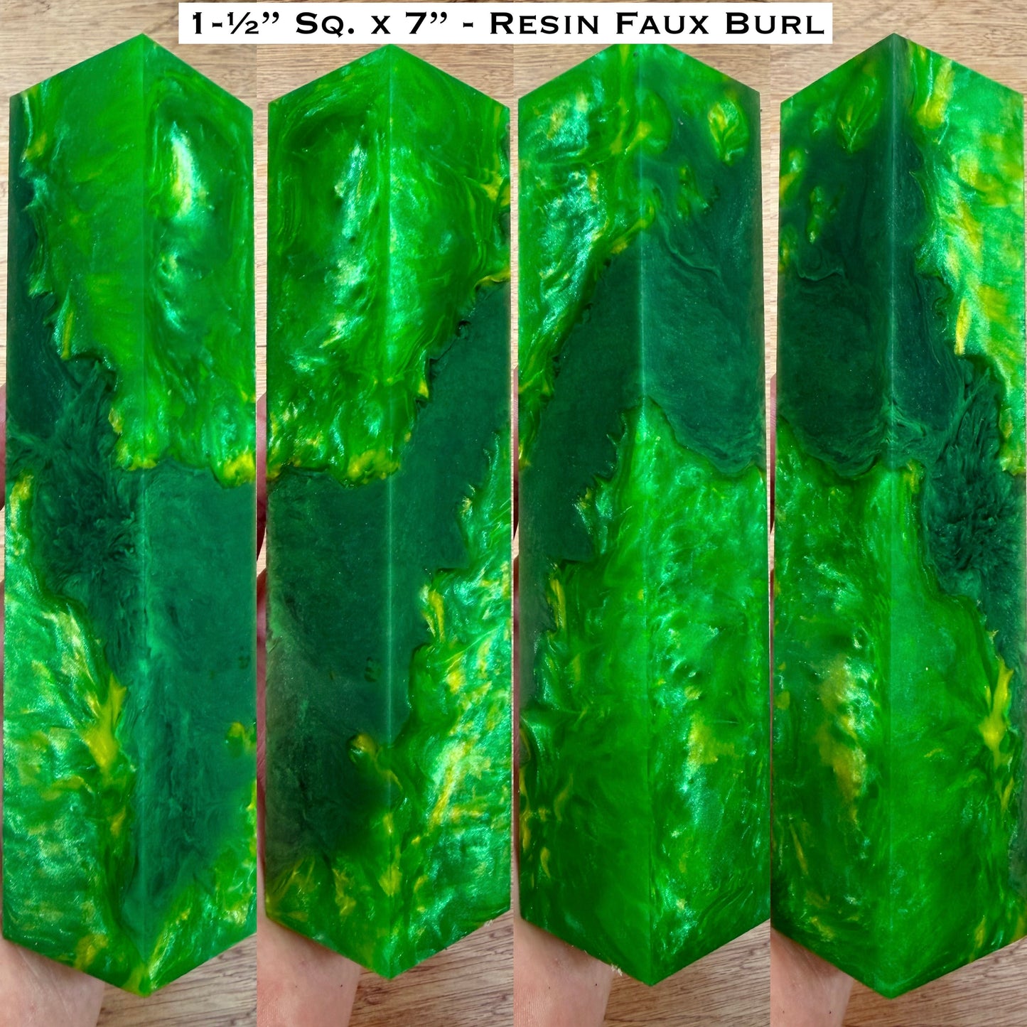 Faux Burl All-Resin 7” Hybrid Duck Call / Handle Blank