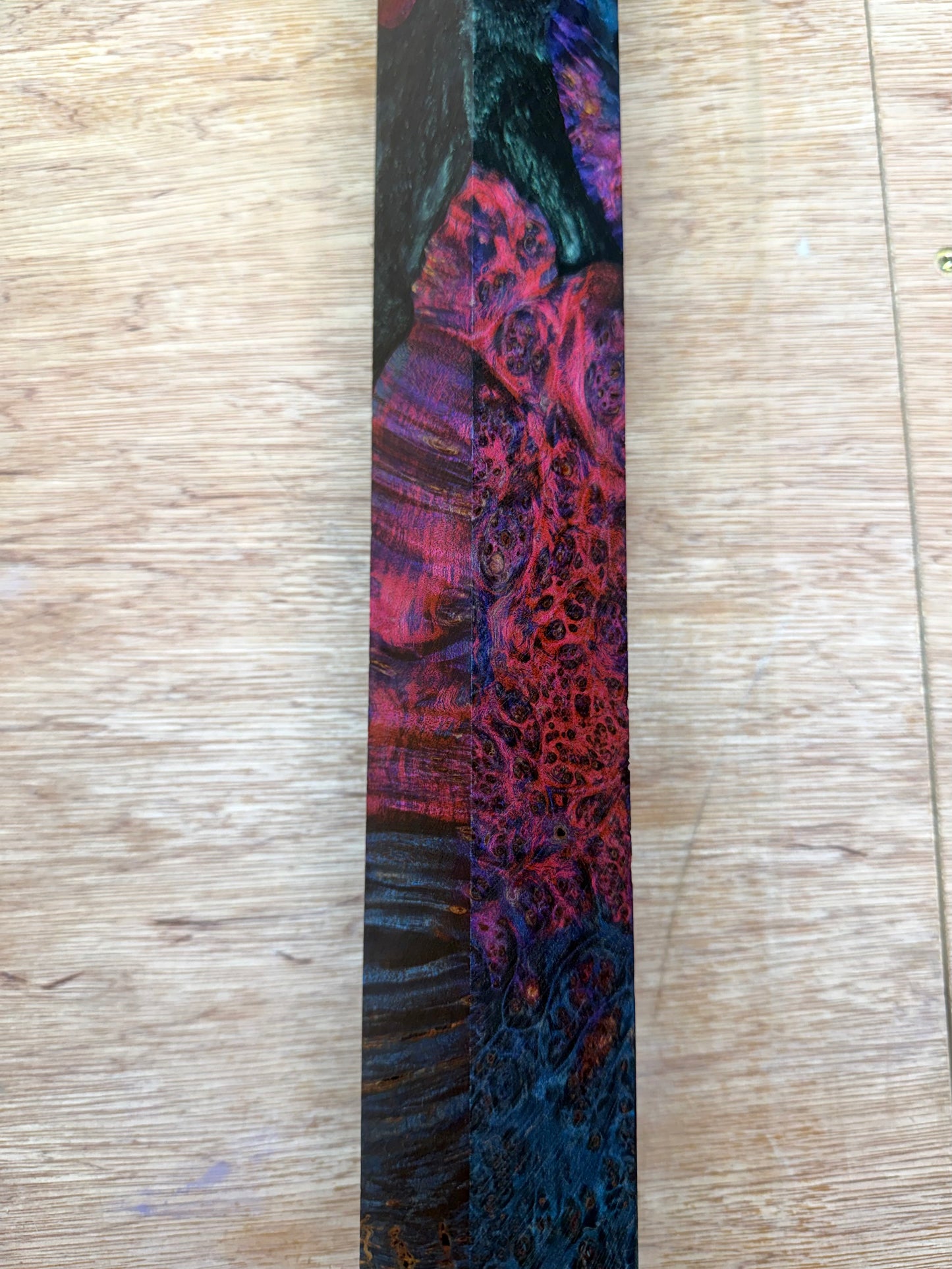 Stabilized Maple Burl 18” Hybrid XL Call / Cue Block
