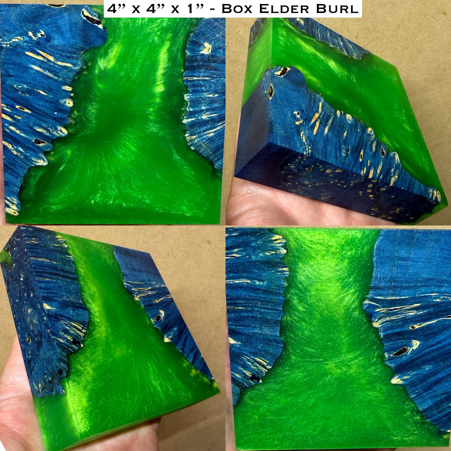 Stabilized Box Elder Burl Hybrid Turkey Pot Call Block