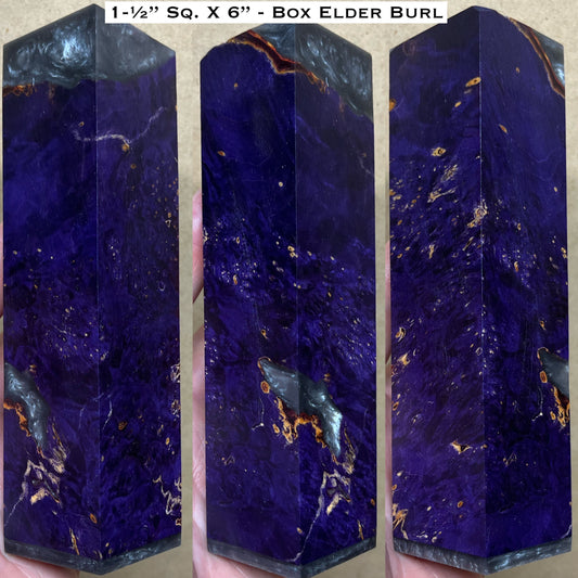 Stabilized Box Elder Burl 6” Hybrid Duck Call / Handle Blank