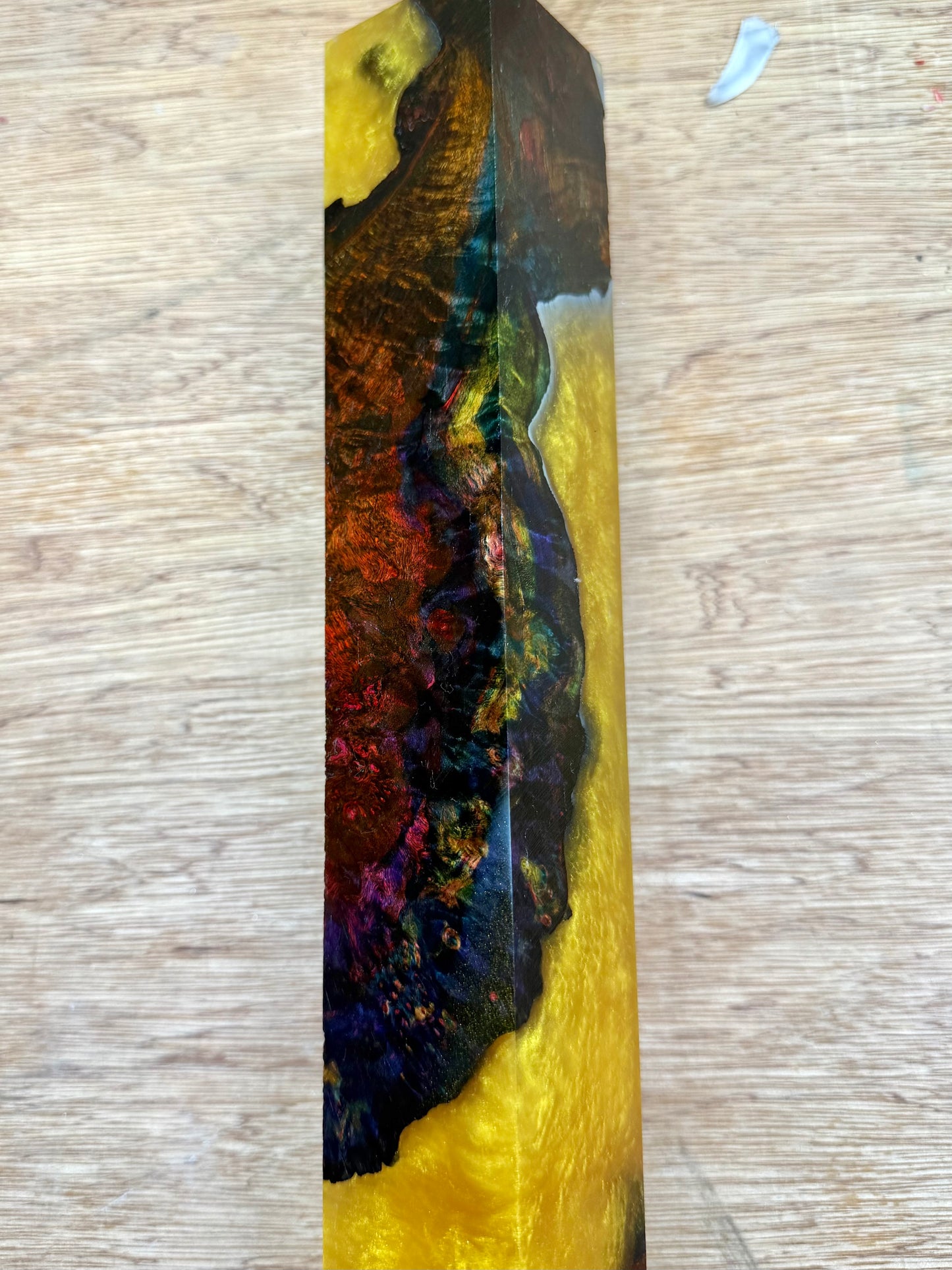 Stabilized Box Elder Burl 18” Hybrid XL Call / Cue Block