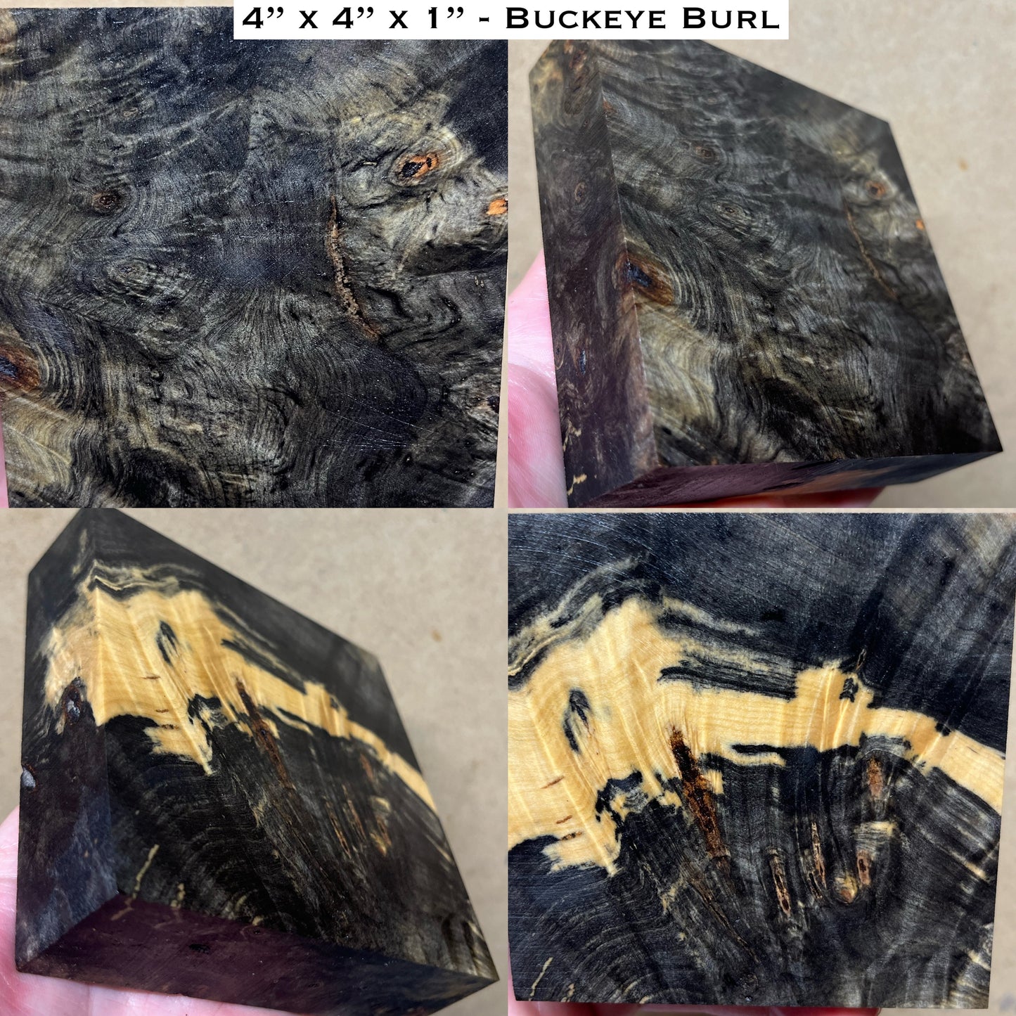Stabilized Buckeye Burl Turkey Pot Call Block
