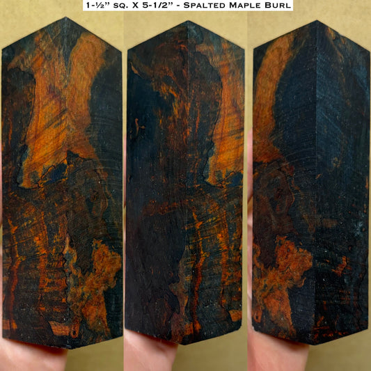 Stabilized Maple Burl 5-3/8” Duck Call / Handle Blank
