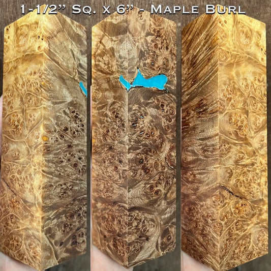 Stabilized Maple Burl 6” Hybrid Duck Call / Handle Blank