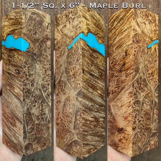 Stabilized Maple Burl 6” Hybrid Duck Call / Handle Blank