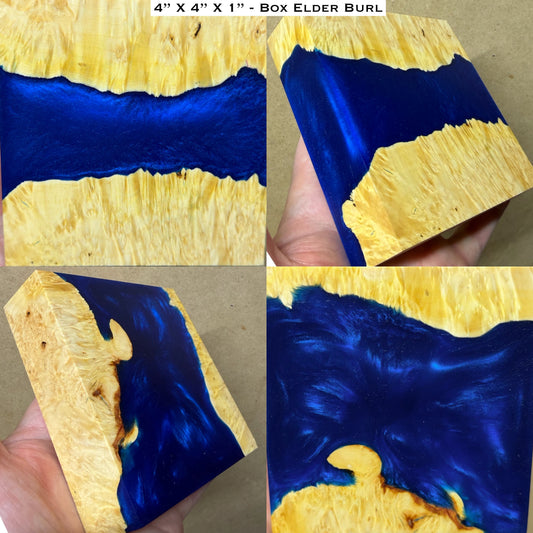 Stabilized Box Elder Burl Hybrid Turkey Pot Call Block