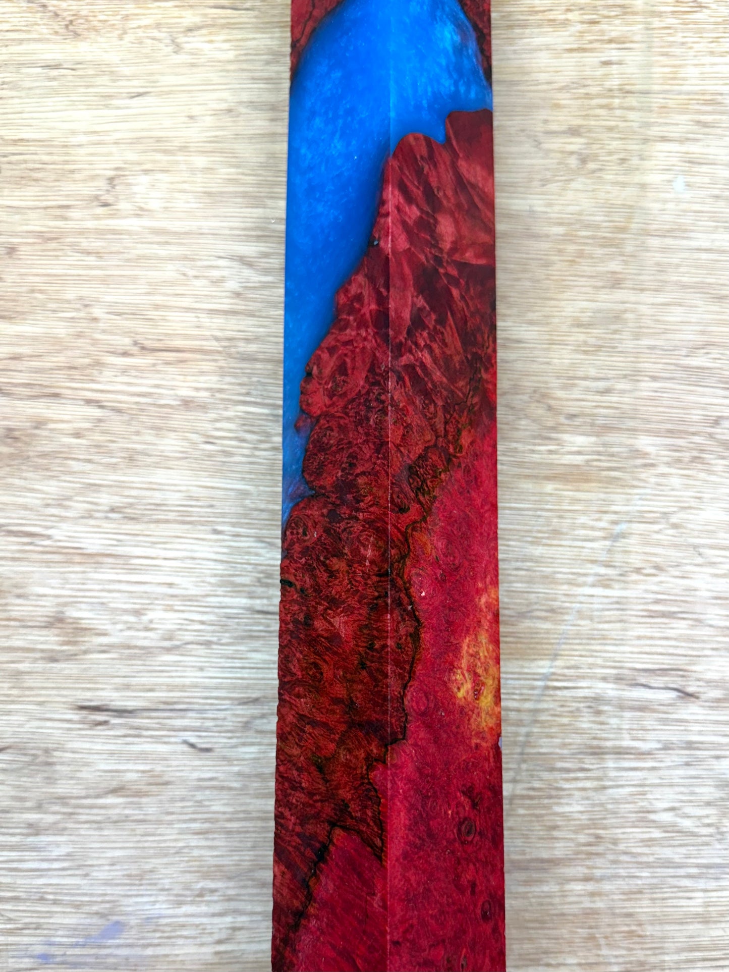 Stabilized Maple Burl 21” Hybrid XL Call / Cue Block