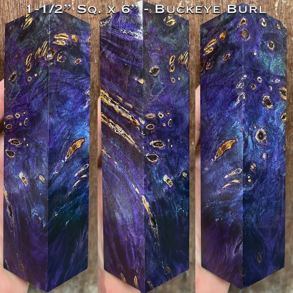 Stabilized Buckeye Burl 6” Hybrid Duck Call / Handle Blank