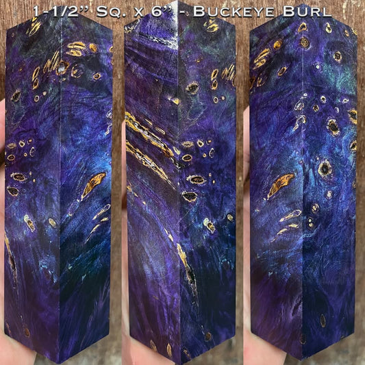 Stabilized Buckeye Burl 6” Hybrid Duck Call / Handle Blank