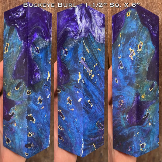 Stabilized Buckeye Burl 6” Hybrid Duck Call / Handle Blank
