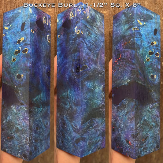 Stabilized Buckeye Burl 6” Hybrid Duck Call / Handle Blank