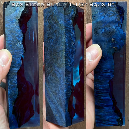 Stabilized Box Elder Burl 6” Hybrid Duck Call / Handle Blank