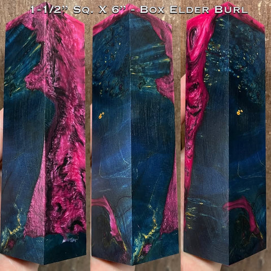 Stabilized Box Elder Burl 6” Hybrid Duck Call / Handle Blank