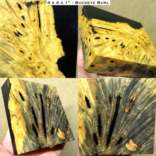 Stabilized Buckeye Burl Hybrid Turkey Pot Call Block