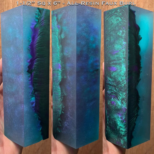 Faux Burl All-Resin Hybrid Duck Call / Handle Blank
