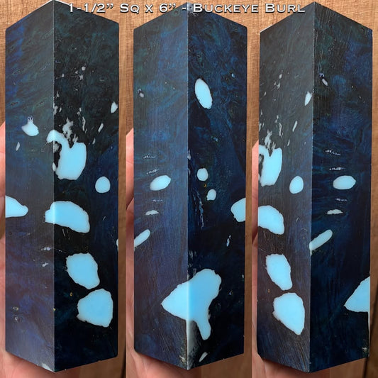 Stabilized Buckeye Burl 6” Hybrid Duck Call / Handle Blank
