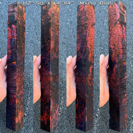 Stabilized Maple Burl 14-3/4” Cue Block