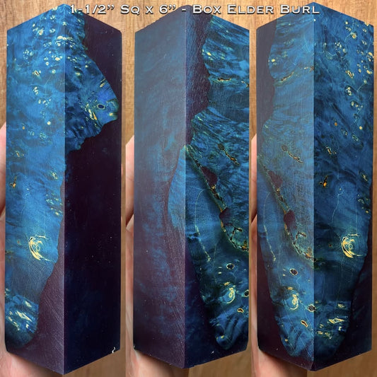 Stabilized Box Elder Burl 6” Hybrid Duck Call / Handle Blank