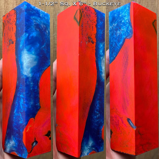 Stabilized Buckeye Burl 6” Hybrid Duck Call / Handle Blank