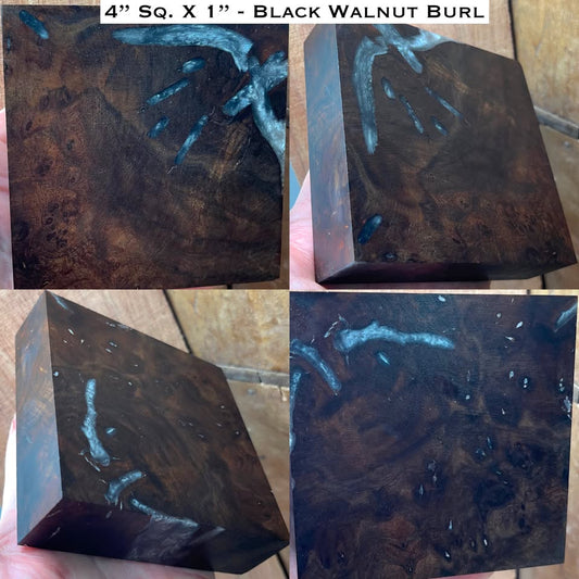 Stabilized Walnut Burl Hybrid Turkey Pot Call Block