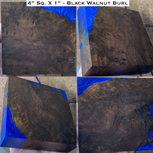 Stabilized Walnut Burl Hybrid Turkey Pot Call Block