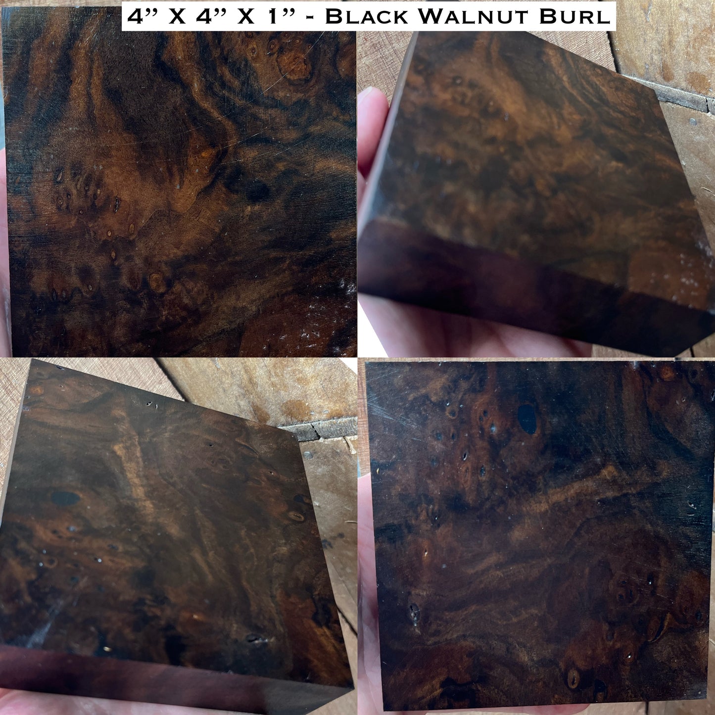 Stabilized Walnut Burl Turkey Pot Call Block