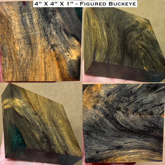 Stabilized Buckeye Burl Hybrid Turkey Pot Call Block