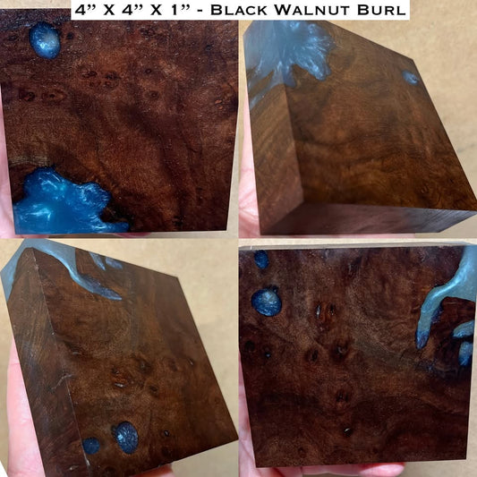 Stabilized Walnut Burl Hybrid Turkey Pot Call Block