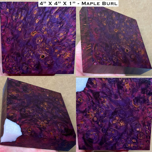 Stabilized Maple Burl Hybrid Turkey Pot Call Block