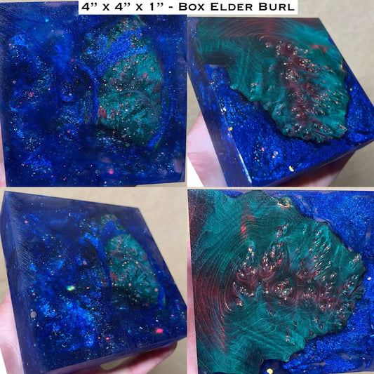 Stabilized Box Elder Burl Hybrid Turkey Pot Call Block