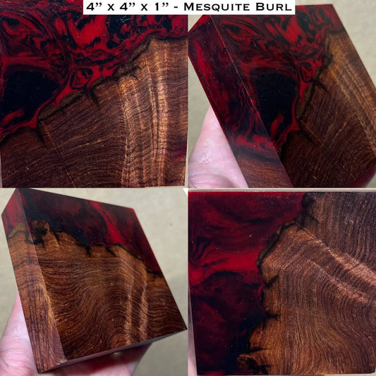 Stabilized Mesquite Burl Hybrid Turkey Pot Call Block