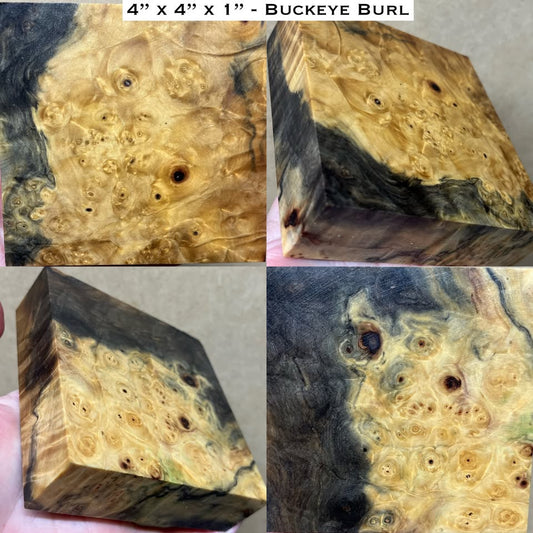 Stabilized Buckeye Burl Turkey Pot Call Block