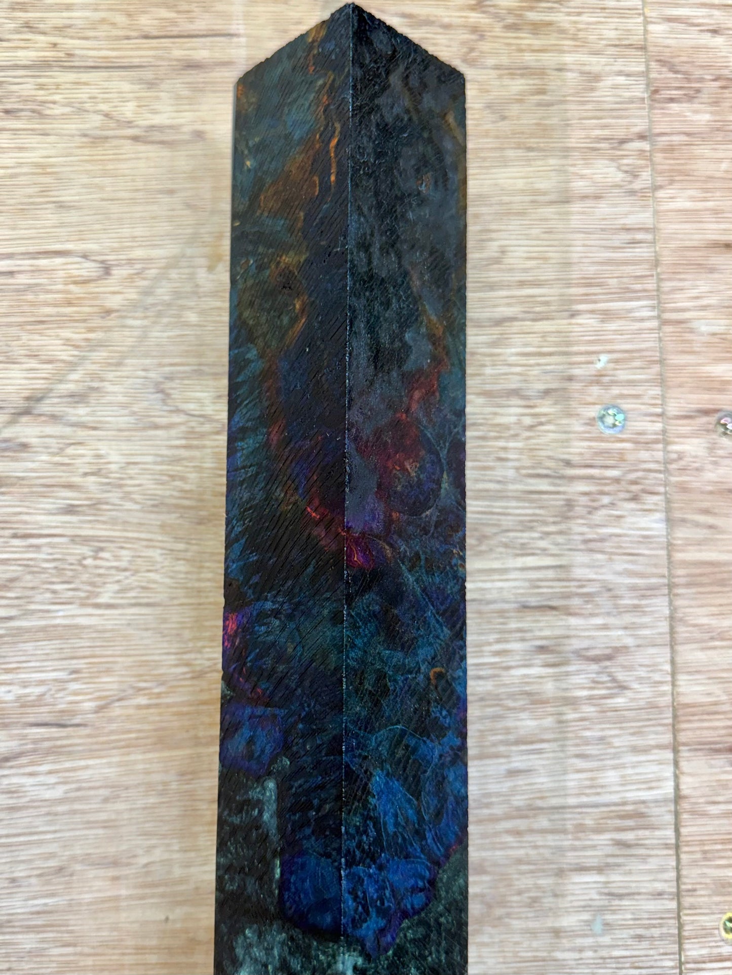 Stabilized Maple Burl 18” Hybrid XL Call / Cue Block