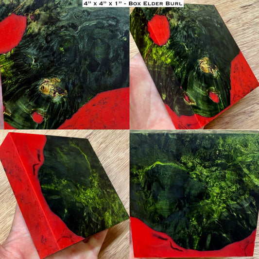 Stabilized Box Elder Burl Hybrid Turkey Pot Call Block