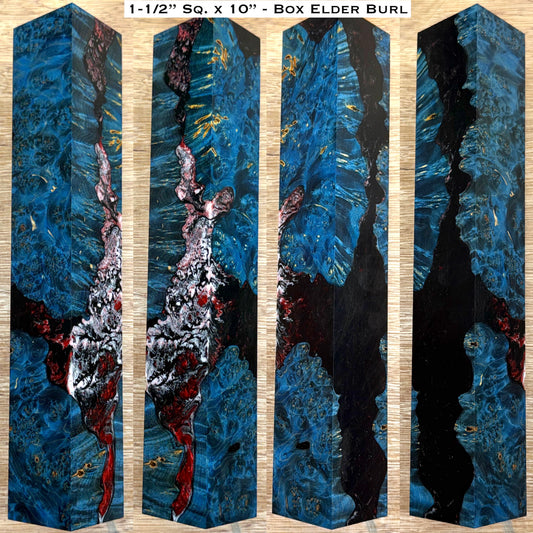 Stabilized Box Elder Burl 10” Hybrid XL Call / Cue Block