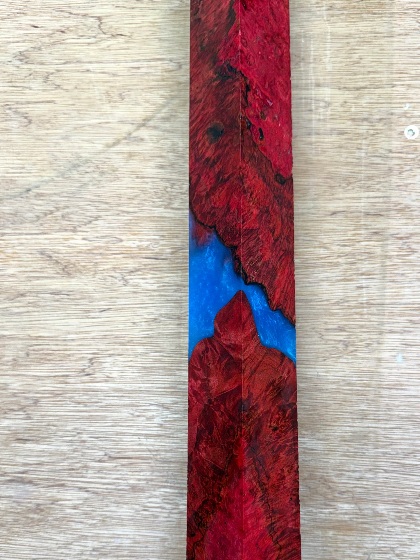 Stabilized Maple Burl 21” Hybrid XL Call / Cue Block