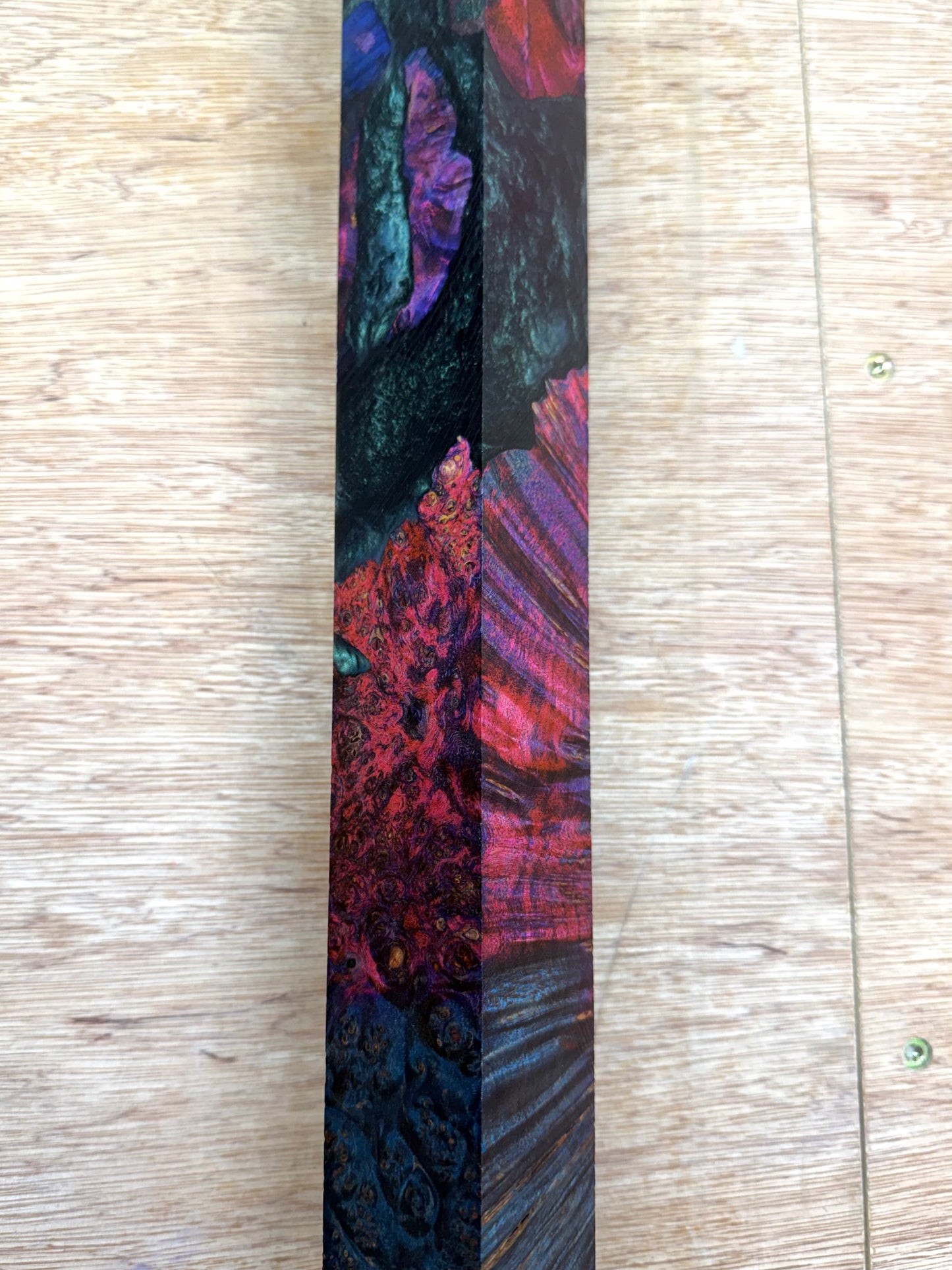 Stabilized Maple Burl 18” Hybrid XL Call / Cue Block