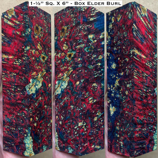 Stabilized Box Elder Burl 6” Hybrid Duck Call / Handle Blank