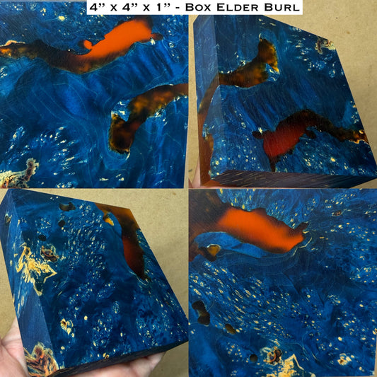 Stabilized Box Elder Burl Hybrid Turkey Pot Call Block