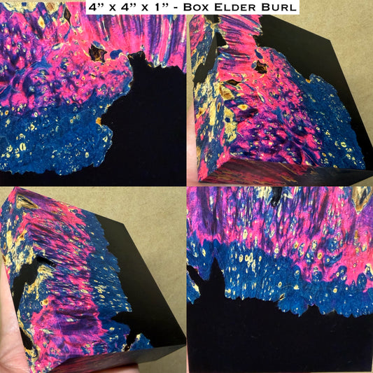 Stabilized Box Elder Burl Hybrid Turkey Pot Call Block