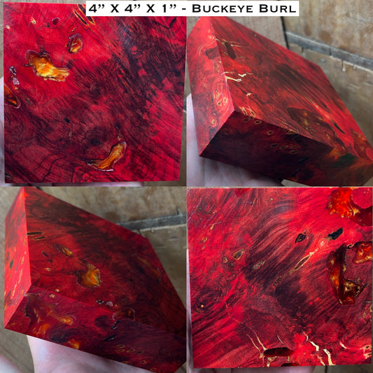 Stabilized Buckeye Burl Hybrid Turkey Pot Call Block