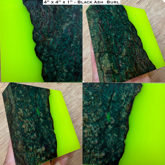 Stabilized Black Ash Burl Hybrid Turkey Pot Call Block