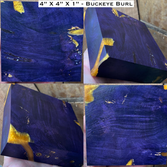 Stabilized Buckeye Burl Hybrid Turkey Pot Call Block