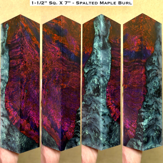 Stabilized Spalted Maple Burl 7” Hybrid Duck Call / Handle Blank