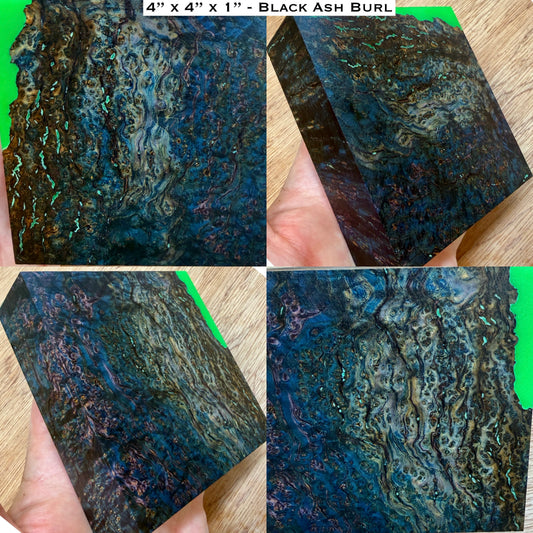 Stabilized Black Ash Burl Hybrid Turkey Pot Call Block