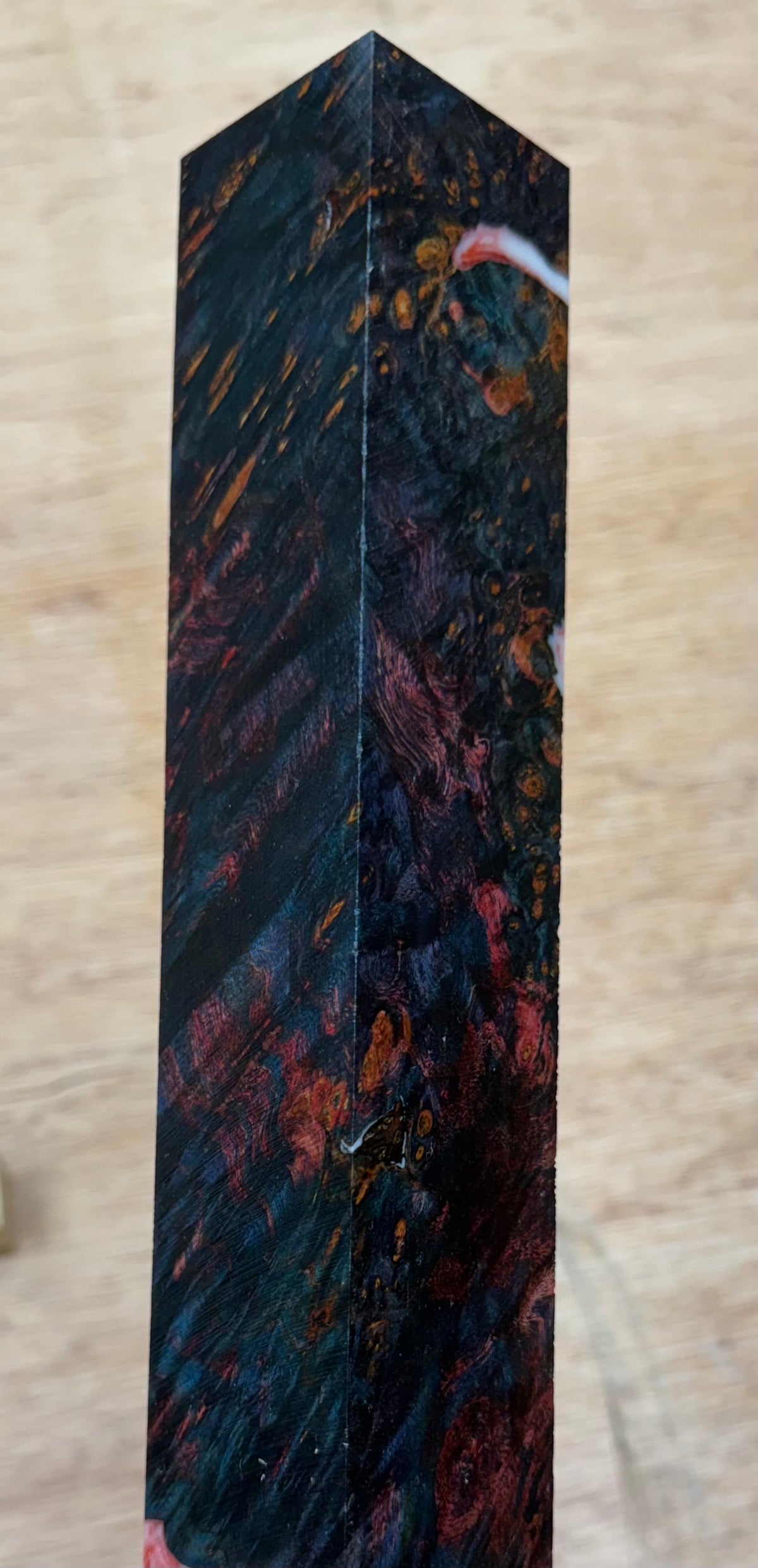 Dye Stabilized Maple Burl 18” Hybrid XL Call / Cue Blank